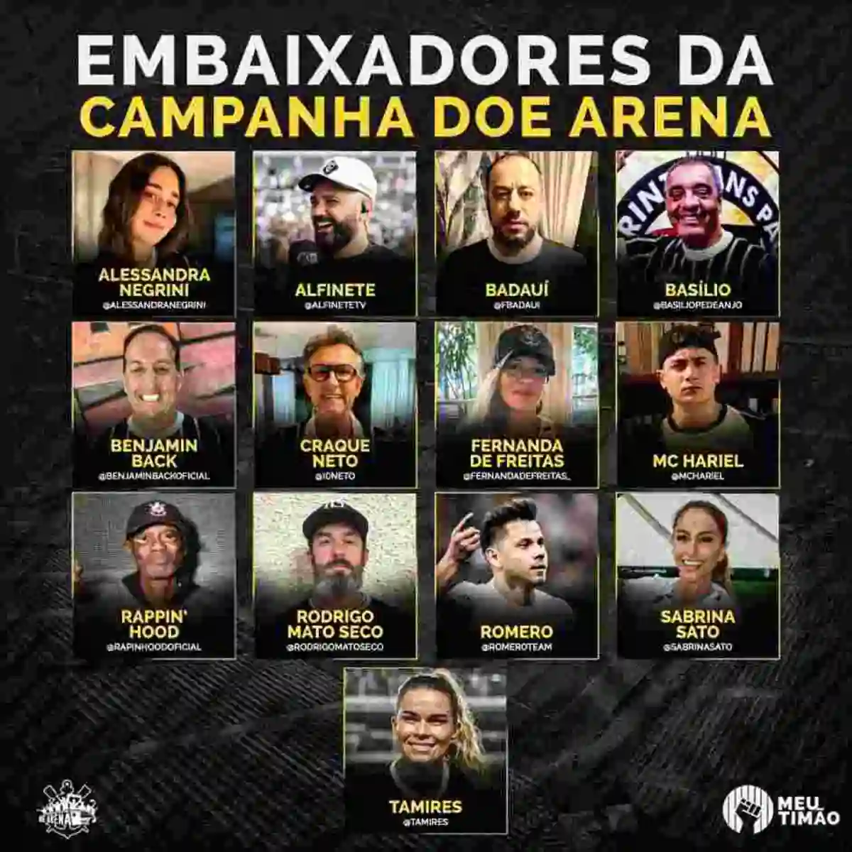 Embaixadores da Vaquinha do Corinthians