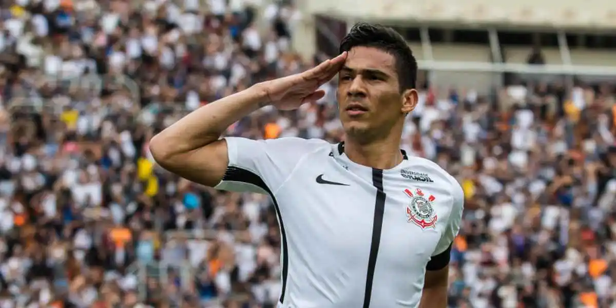 Balbuena vestindo a camisa do Corinthians em 2017, ano em que foi um dos grandes destaques do time. Foto: Reprodução