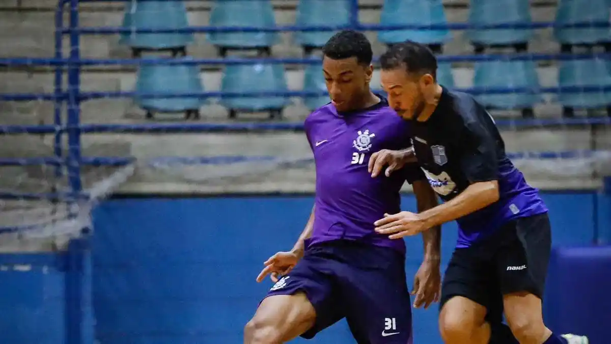  Corinthians Futsal enfrentou o Minas em um amistoso preparatório em São Bernardo do Campo, vencendo por 4 a 2. Foto: Beto Miller/Agencia Corinthians