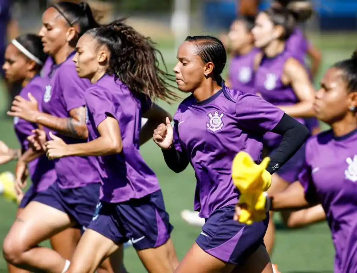 Corinthians volta ao CT e avança na preparação para a Supercopa Feminina. Foto: Rodrigo Gazzanel / Agência Corinthians