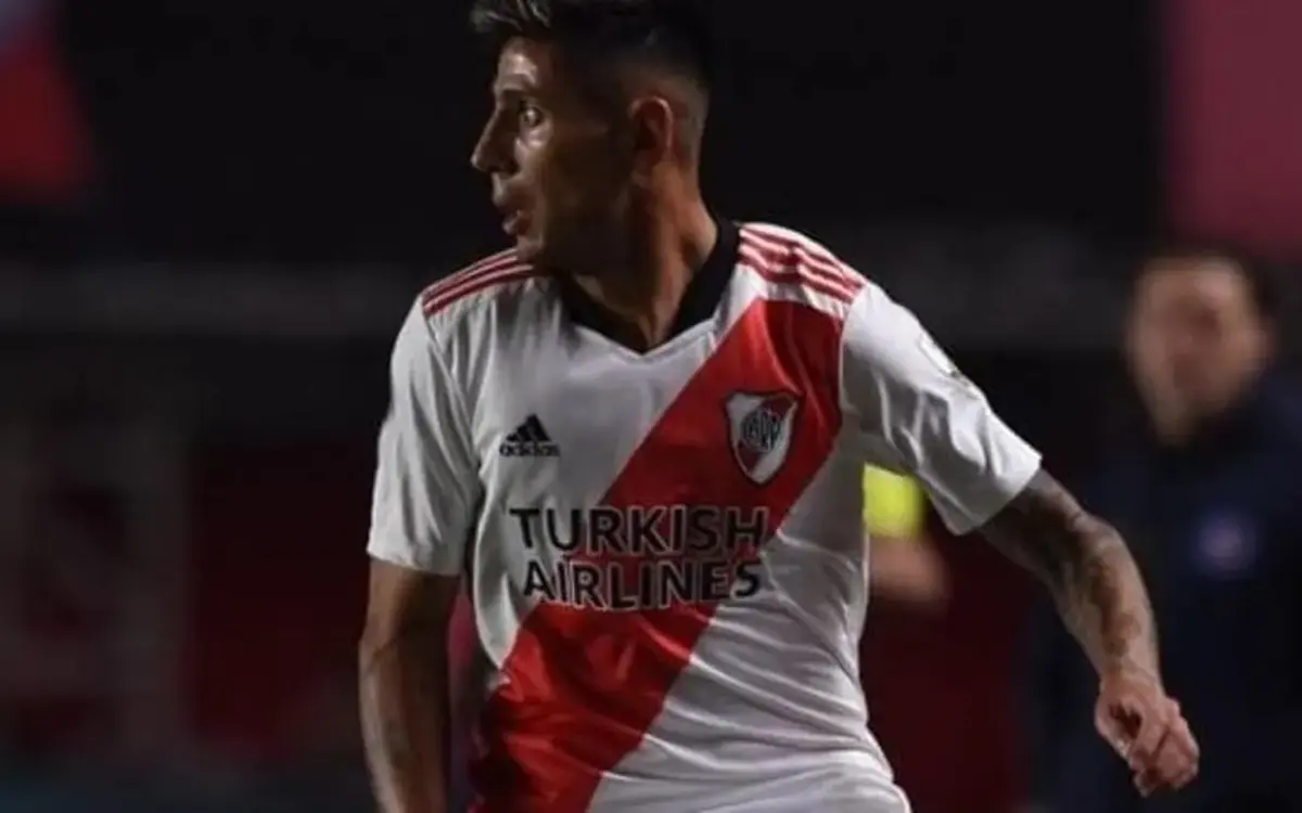 O Lateral argentino Fabrizio Angileri já defendeu o River Plate e agora pode integrar o setor defensivo do Corinthians. Foto: Diego Haliasz/River Plate