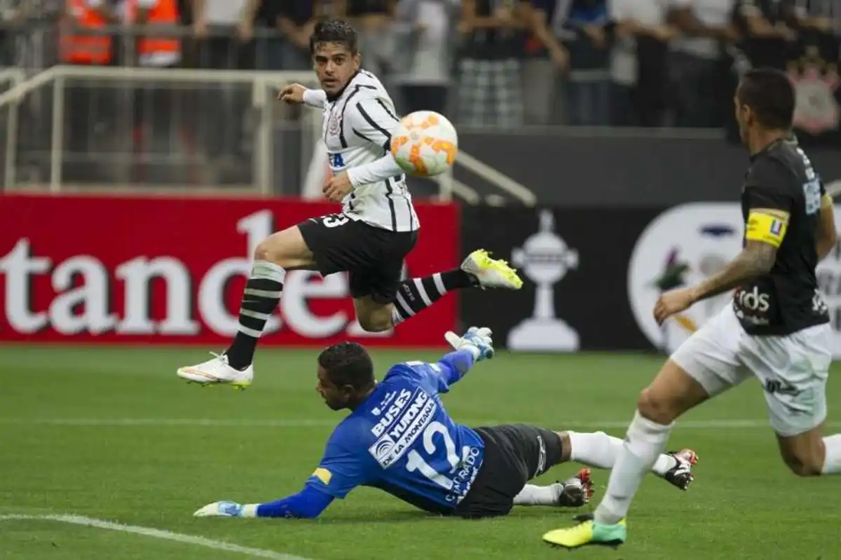 O Corinthians venceu o Once Caldas na Pré-Libertadores de 2015. Foto: Daniel Augusto Jr. / Agencia Corinthians