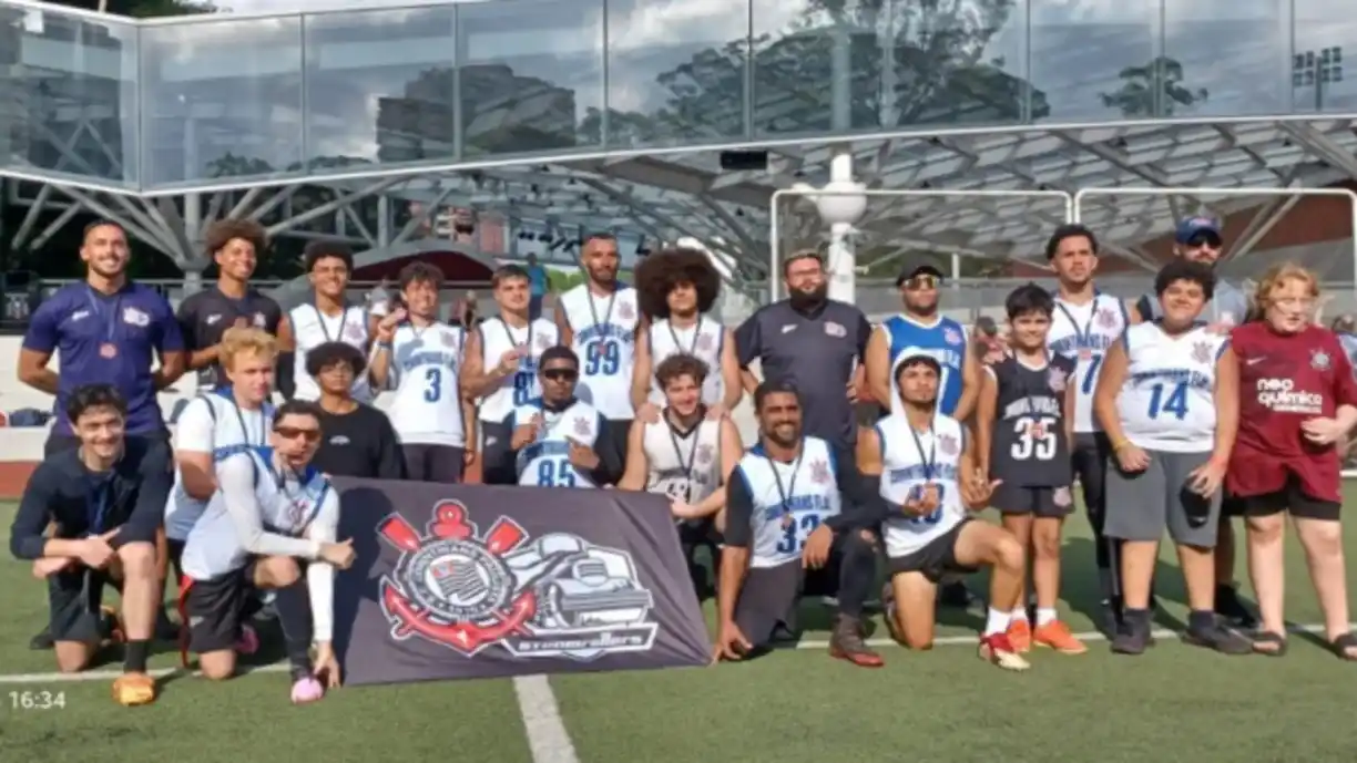 Corinthians Steamrollers Fica em terceiro lugar em competição nacional de flag football