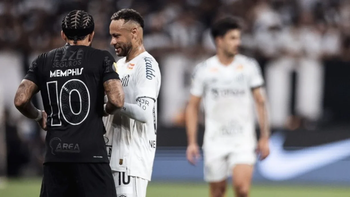 Neymar repete comemoração de Depay e faz postagem sobre amizade com o atacante do Corinthians