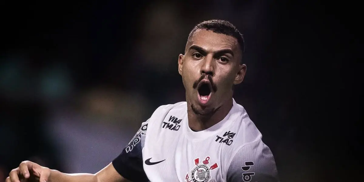 Foto de Matheuzinho durante o seu jogo contra a equipe do Palmeiras, que terminou em 1 a 1. Foto: Reprodução