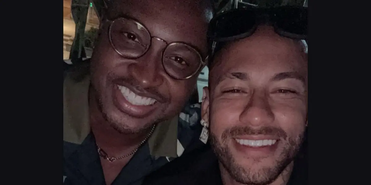 Foto compartilhada por Neymar e Thiaguinho em suas respectivas redes sociais. Foto: Reprodução/Instagram