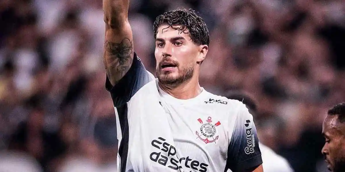 Pedro Raul em uma de suas últimas partidas vestindo a camisa do Corinthians em 2025. Foto: Reprodução/pedroraulgaray