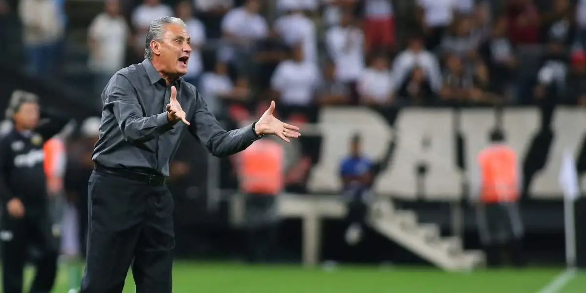 Técnico Tite comando o Corinthians contra o São Bernardo na Arena Corinthians. Foto: Marcos Bezerra/Futura Press/Folhapress