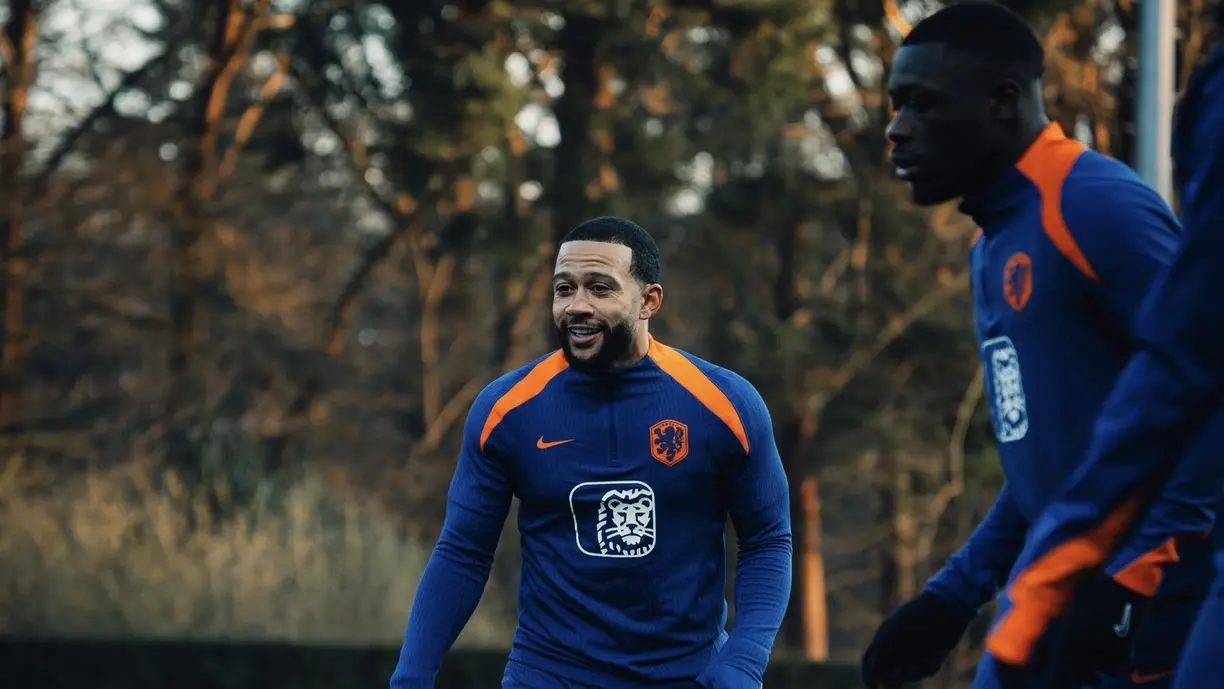 Atacante do Corinthians, Memphis Depay volta a servir a Laranja Mecânica depois de dez meses | Divulgação/seleção da Holanda