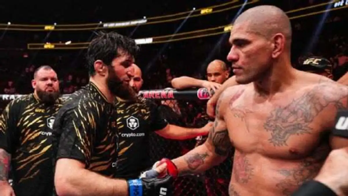 Magomed Ankalaev desafia Alex Poatan para uma revanche no UFC e afirma que o brasileiro merece uma nova chance pelo cinturão. Foto: Reprodução