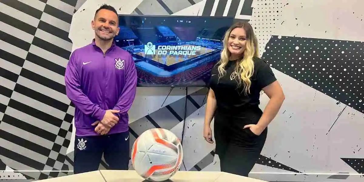 Estreia na Corinthians TV, trazendo bastidores exclusivos e histórias do clube com a apresentação de Rivânia Nobre. Foto: Reprodução