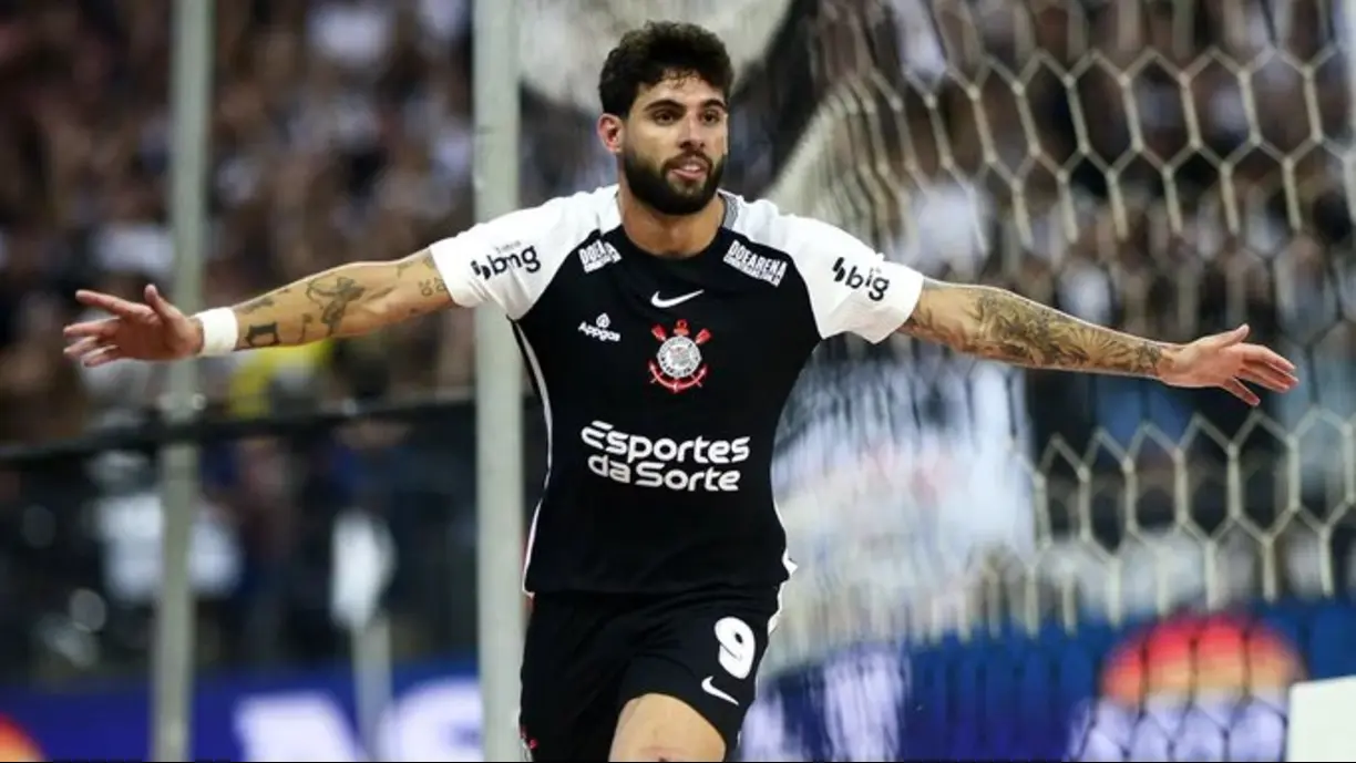 Yuri Alberto agora chegou aos 7 gols marcados contra a equipe santista e assumiu a artilharia da Arena - Foto: Reprodução