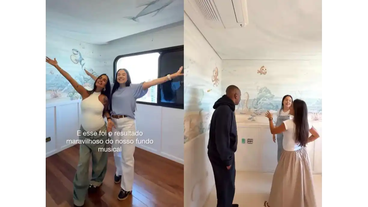 Thiaguinho e Carol Peixinho mostraram aos fãs o quarto do Bento, futuro filho do casal - Foto: Reprodução/Instagram
