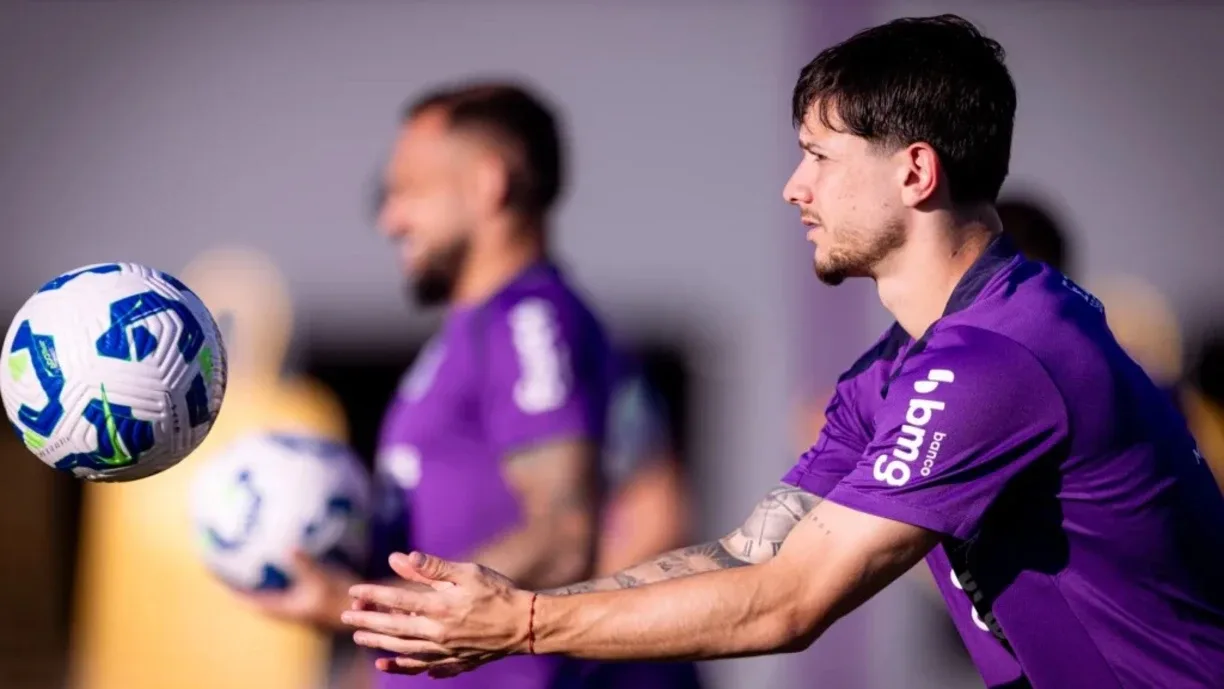 Elenco corinthiano iniciou o dia de treinamento com uma ativação física na academia | Rodrigo Coca/Agência Corinthians