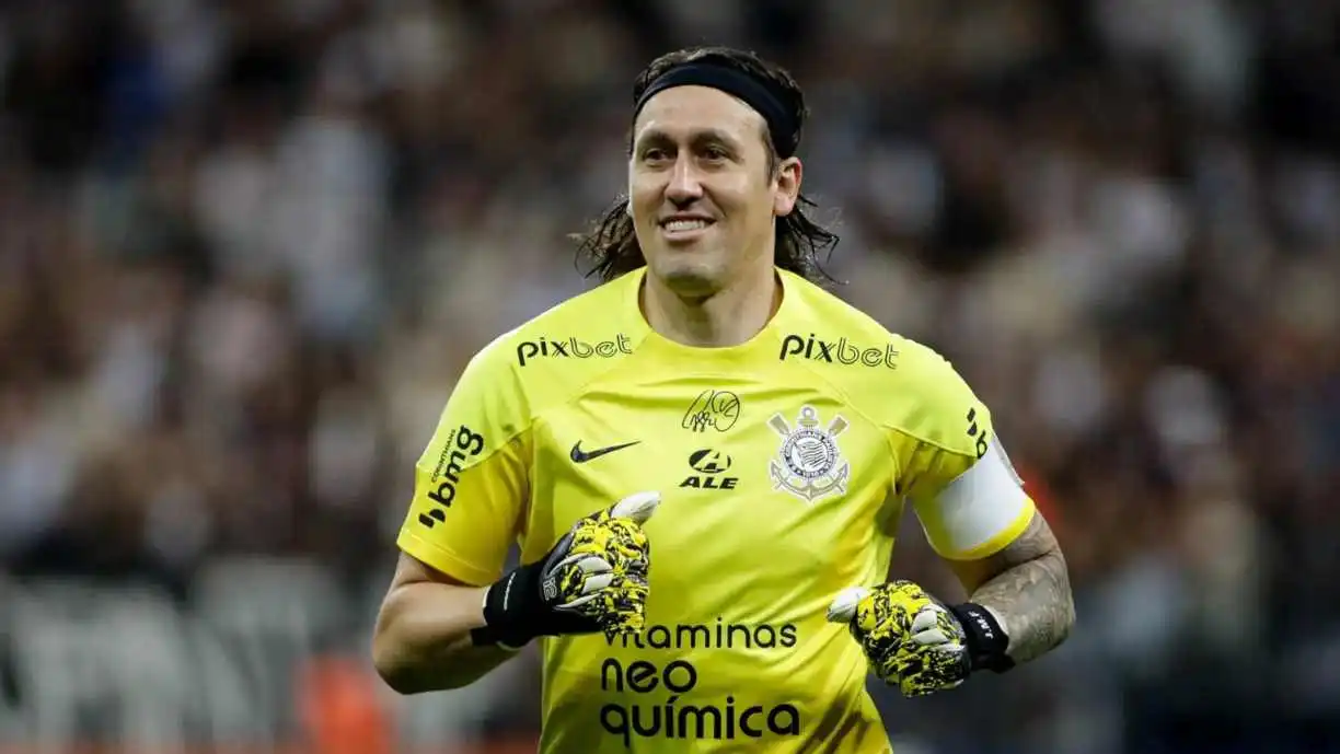 Cássio é o jogador que mais atuou pelo Corinthians no século XXI, deixando um legado de títulos e defesas históricas. Foto: Reprodução