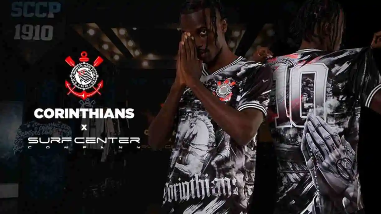 Corinthians lança coleção exclusiva com a Surf Center Company e une futebol e lifestyle em grande estilo. Foto: Reprodução