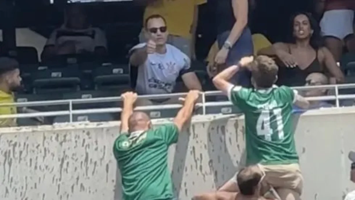 Torcedor do Corinthians que viralizou por provocar palmeirenses no Mundial fala sobre o ocorrido