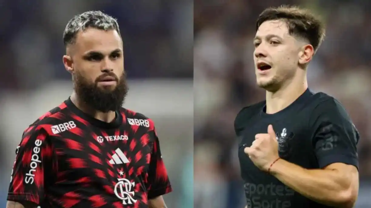 Possível troca entre Garro e Michael esquenta o mercado e divide opiniões entre torcedores do Corinthians e Flamengo. Foto: Reprodução