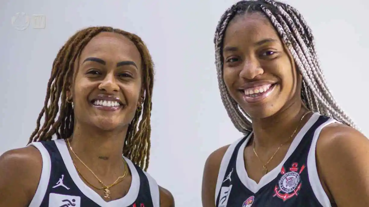 Raphaella Monteiro e Nahomis Vargas brilham pelo Corinthians e fortalecem o time na temporada da Liga de Basquete Feminino. Foto: Reprodução