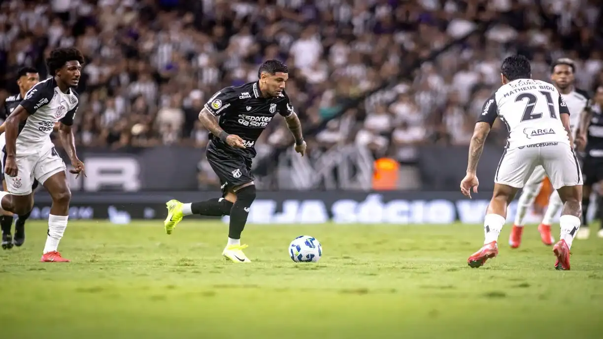 Corinthians ganhou do Ceará na noite da última quarta-feira, pelo placar de 1 a 0, no Campeonato Brasileiro - Foto: Stephan Eilert/Ceará SC