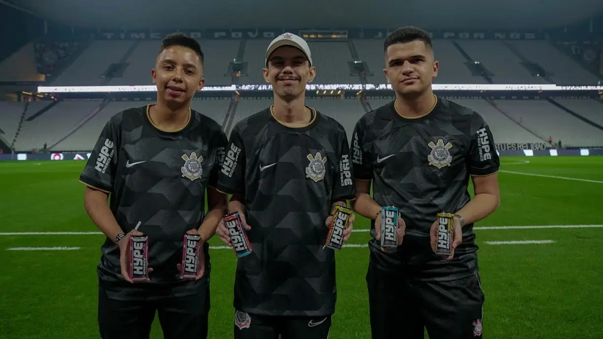 Corinthians lança parceria com a Hype Energy Drinks e divulga collab em seu site oficial