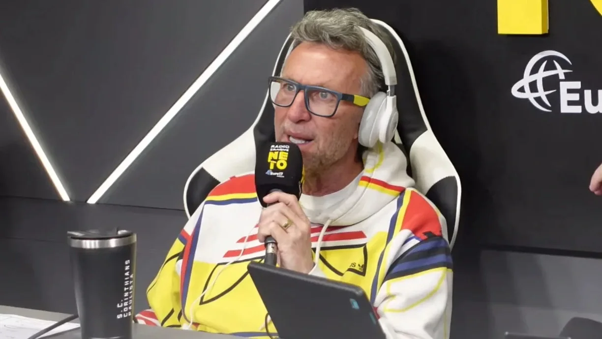 Neto fez comentários sobre o duelo entre Corinthians e Cruzeiro pelo Brasileirão - Foto: Reprodução/YouTube - Rádio Craque Neto