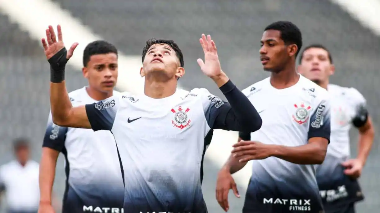 Corinthians Sub-20 decide vaga no mata-mata do Brasileiro contra o Juventude na Fazendinha. Foto: Reprodução