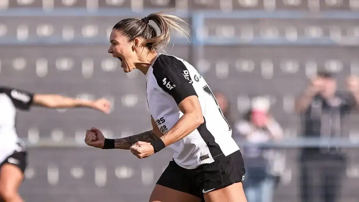 Gabi Zanotti marcou o gol único do Dérbi entre Corinthians e Palmeiras pelo Campeonato Paulista - Foto: Rebeca Reis/ Staff Images Woman/CBF