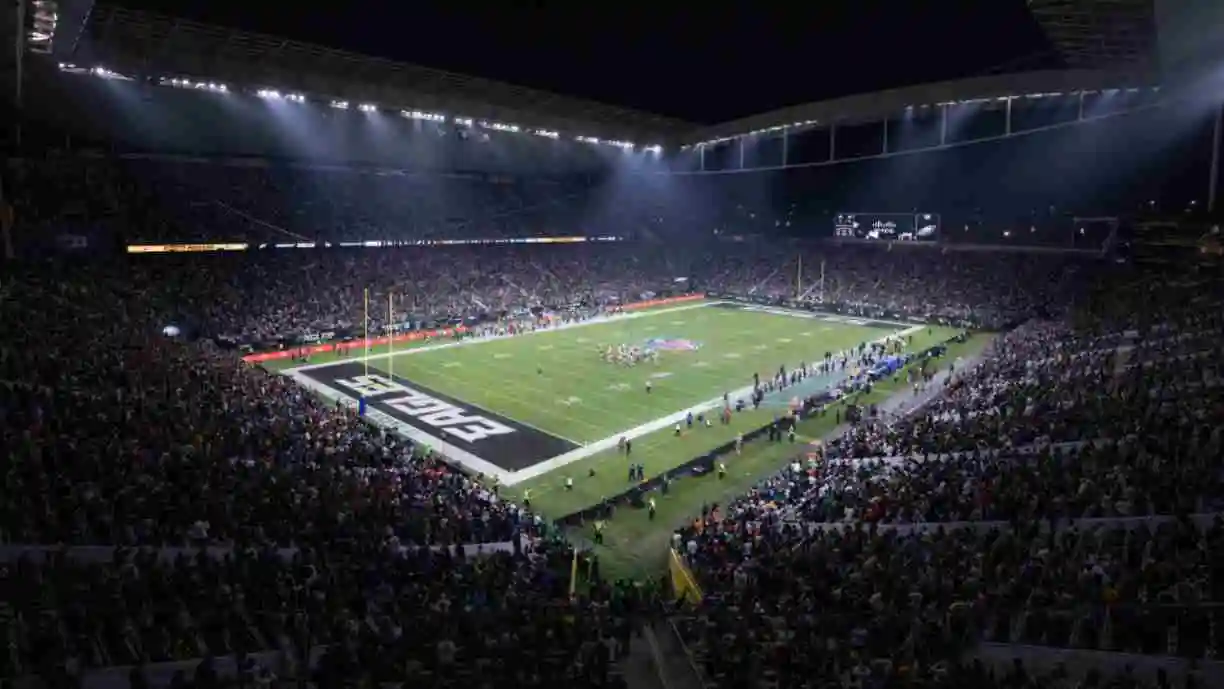 Arena do Corinthians recebe NFL com Chargers x Chiefs, shows de Karol G e Kamasi Washington e Ana Castela. Foto: Rodrigo Coca / Agência Corinthians