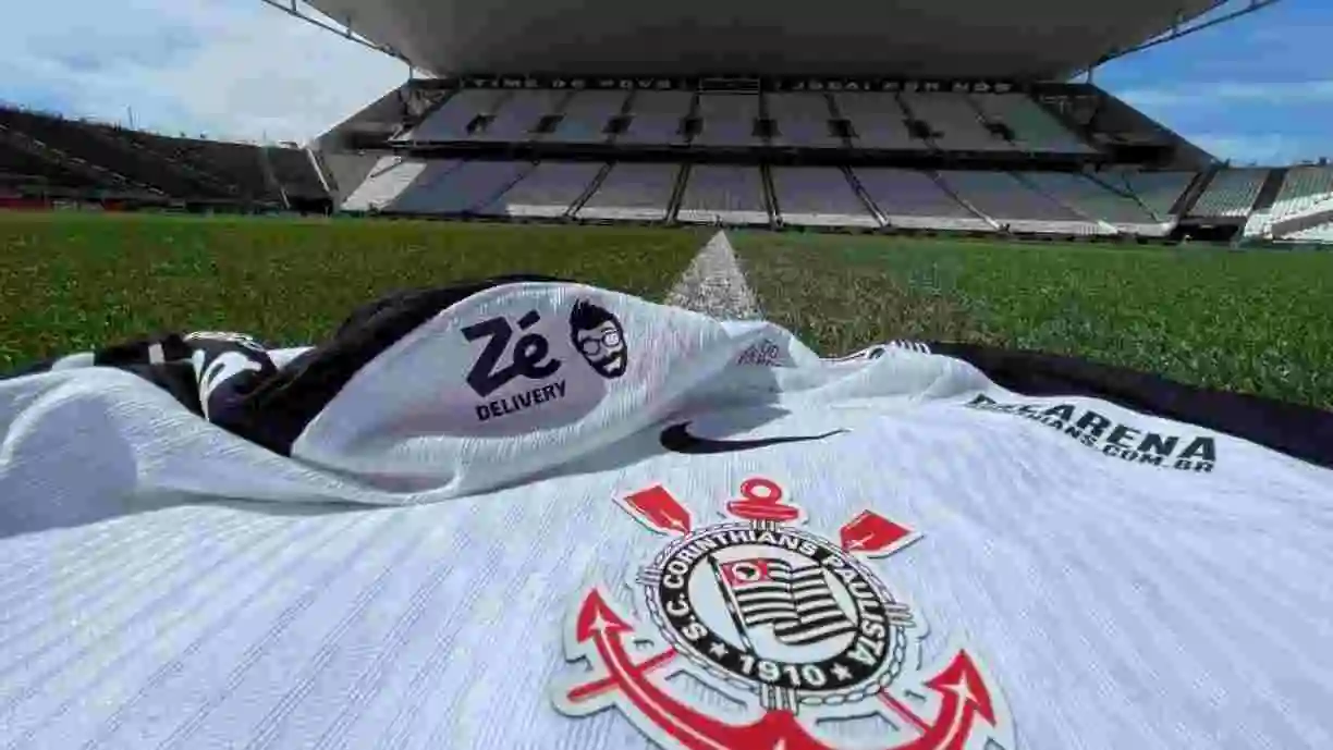 Zé Delivery estreia nas camisas de treino do Corinthians em nova parceria com ativações e benefícios para a torcida. Foto: Rodrigo Coca / Agência Corinthians