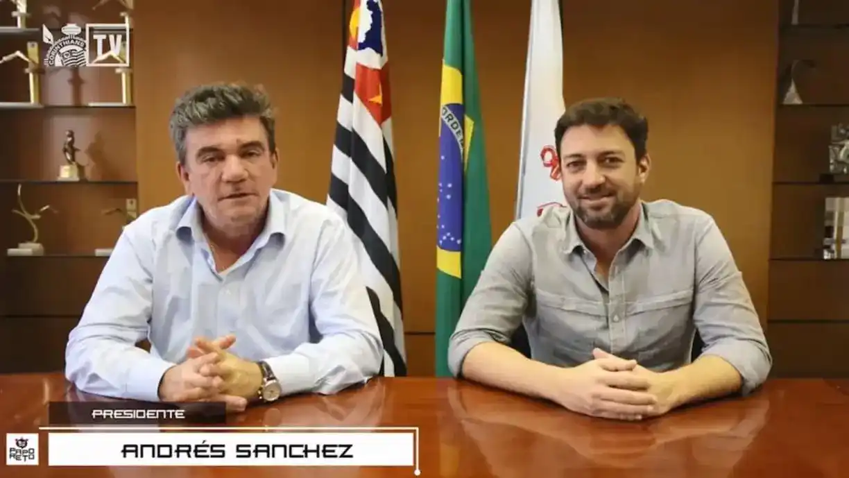 Promotor solicita medida cautelar contra Andrés Sanchez, Augusto Melo e Duilio Monteiro, ex-Corinthians - Foto: Reprodução/YouTube - Corinthians TV