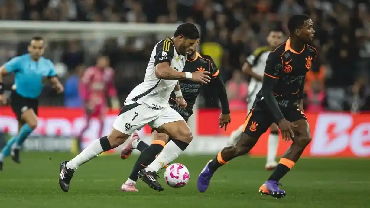 Jorge Sampaoli lamenta resultado do Atlético Mineiro, contra o Corinthians, na Neo Química Arena - Foto: Pedro Souza/Atlético Mineiro