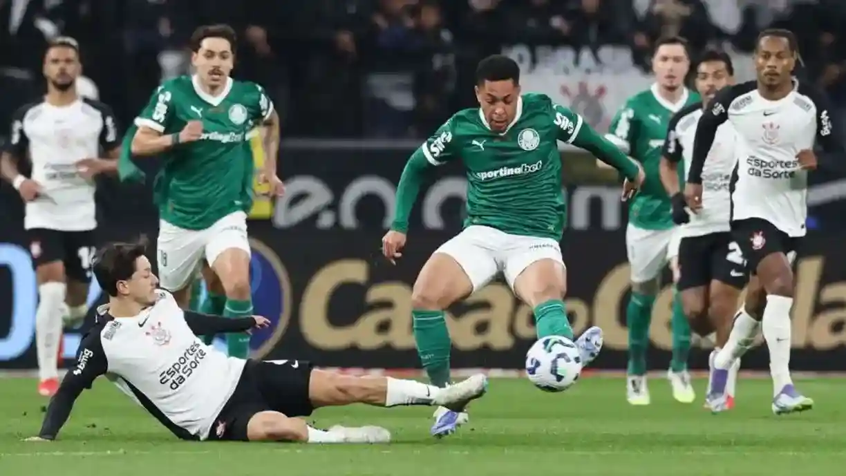 Corinthians pode receber uma multa de até R$ 100 mil por incidentes em clássico contra o Palmeiras -  Foto: Cesar Greco/SE Palmeiras