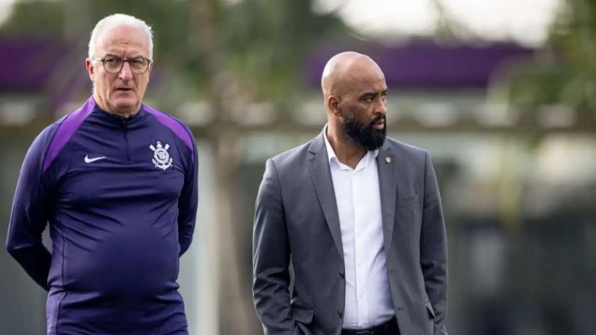 Dirigente do Corinthians, Fabinho Soldado comenta sobre o técnico Dorival Júnior Foto: Rodrigo Coca/Agência Corinthians