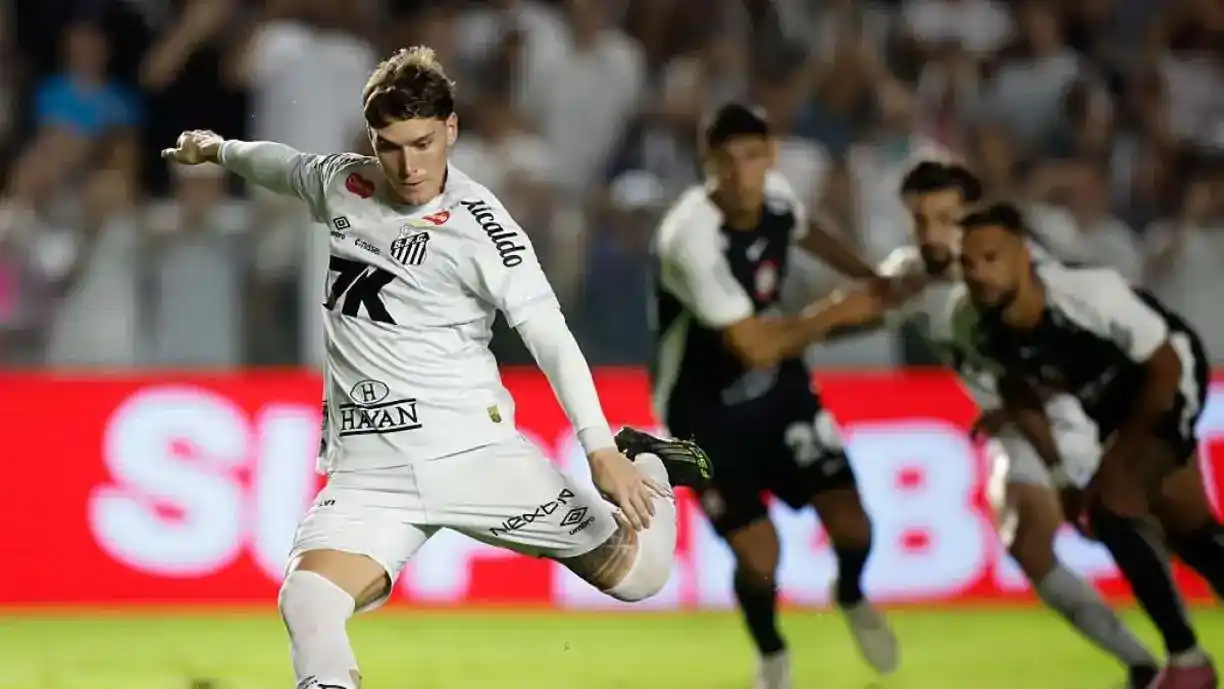 O Corinthians foi derrotado pelo Santos, pelo placar de 3 a 1, no Campeonato Brasileiro - Foto: Raul Baretta/Santos FC