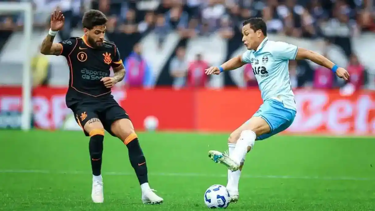 O Corinthians derrotou o Grêmio pelo placar de 2 a 0, na Neo Química Arena - Foto: Lucas Uebel/Grêmio FBPA