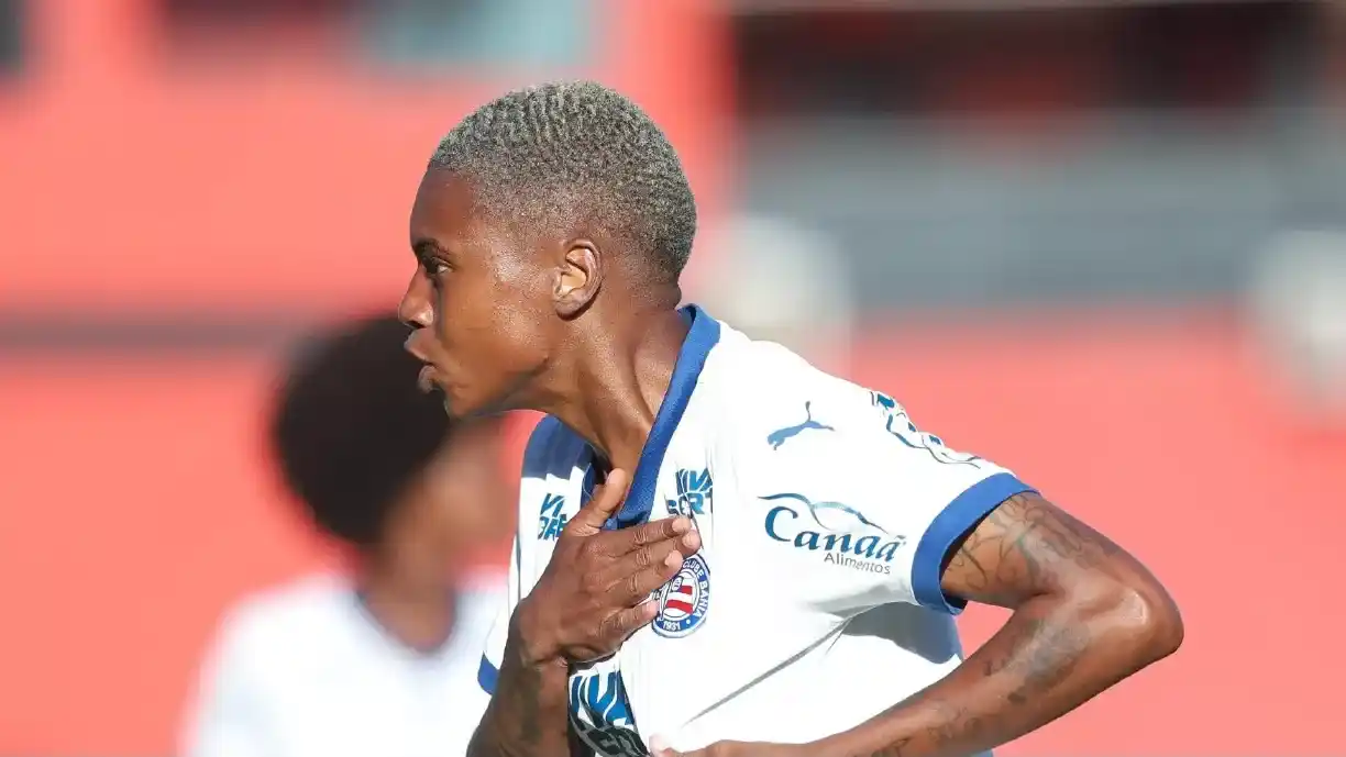 Corinthians envia proposta para contratar Rhaizza, atacante do Bahia que já teve passagens pelo Flamengo - Foto: Reprodução