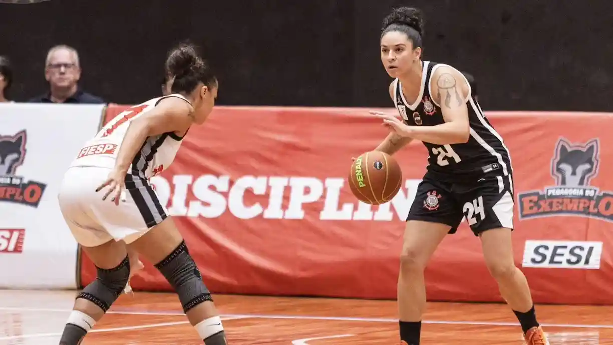 Corinthians vence SESI por 70 a 57 no Paulista de Basquete Feminino e empata a final em 1 a 1 - Foto: Milanetto / @corinthiansbskt