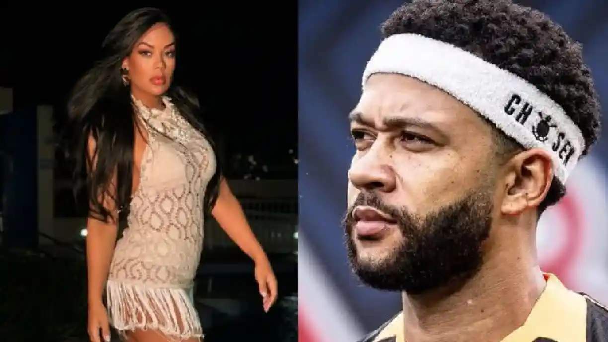 Memphis Depay seria o suposto pai do bebê que influenciadora Lary Simões espera; Corinthians enfrenta o São Paulo no domingo - Foto: Reprodução