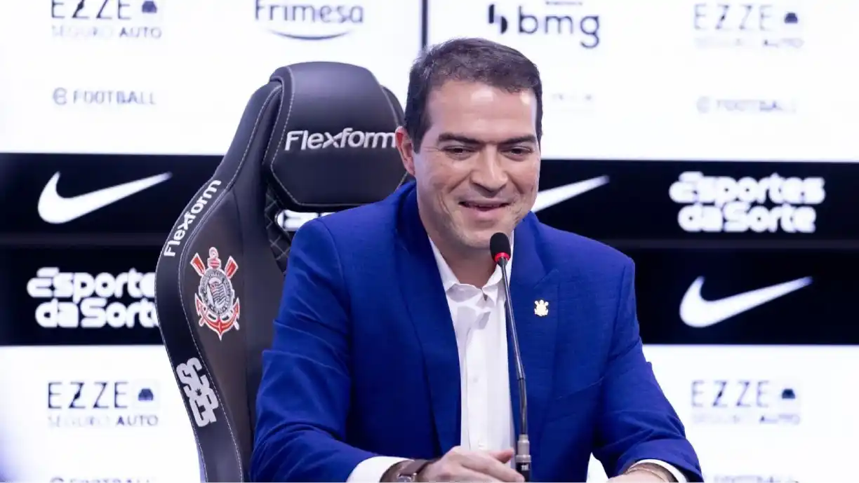 Marcelo Paz fala do Timão como marca e data para anúncio de Gabriel Paulista como reforço - Foto: Rodrigo Coca/Agência Corinthians
