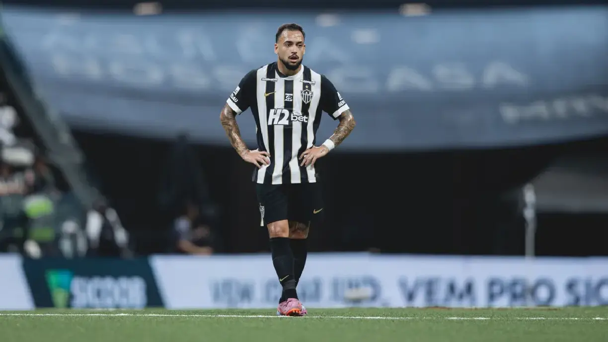 Ex-Corinthians, Maycon recebeu diversas críticas da torcida do Galo que não gostou de sua atuação - Foto: Pedro Souza/Atlético