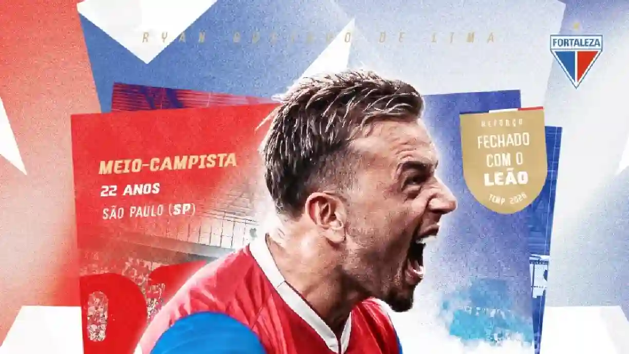 Ex-Corinthians, Ryan é anunciado pelo Leão de Pici; jogador foi emprestado pelo clube paulista - Foto: Repdrodução/Fortaleza