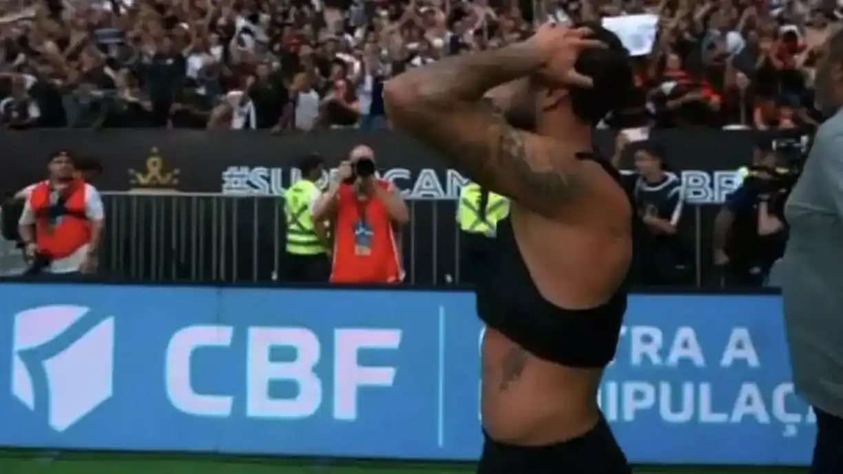 Yuri Alberto fez um desabafo depois da conquista do Corinthians na Supercopa do Brasil - Foto: Reprodução/TV Globo