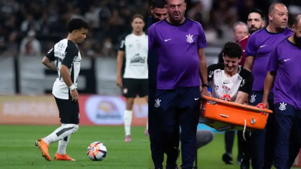 Kaio César e Hugo preocupam o Corinthians para as próximas semanas - Foto: Wanderson Oliveira e Ronaldo Barreto / Meu Timão