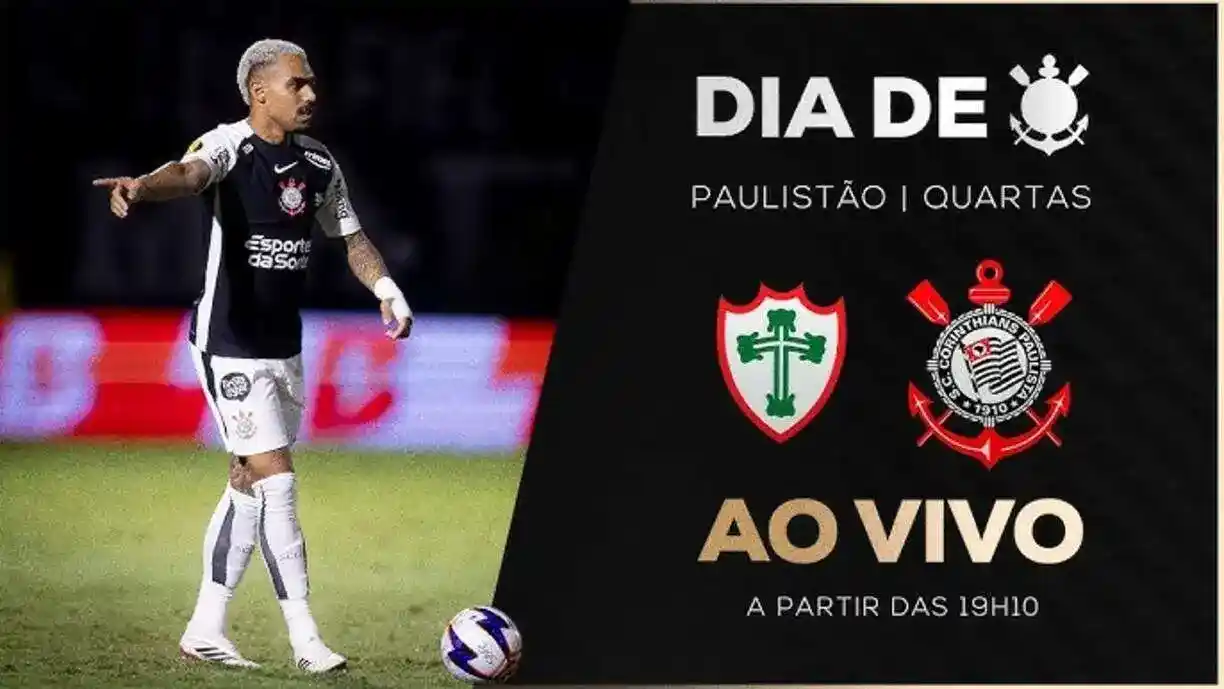 Portuguesa x Corinthians farão embate no Canindé, em busca de chegar a semifinal do Campeonato Paulista - Foto: Reprodução/YouTube - Corinthians TV