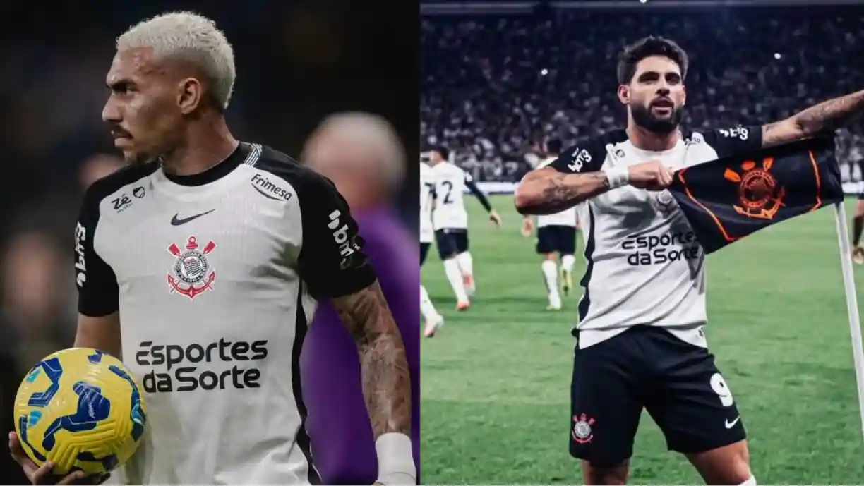 Matheuzinho e Yuri Alberto são alguns dos jogadores do Corinthians que podem deixar o clube - Foto: Reprodução/Instagram