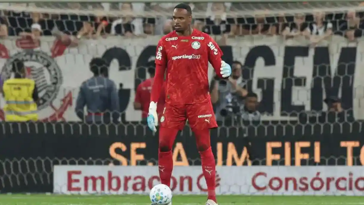 Yuri Alberto teve a grande chance do Corinthians no jogo, mas parou em Carlos Miguel - Foto: Cesar Greco / SE Palmeiras