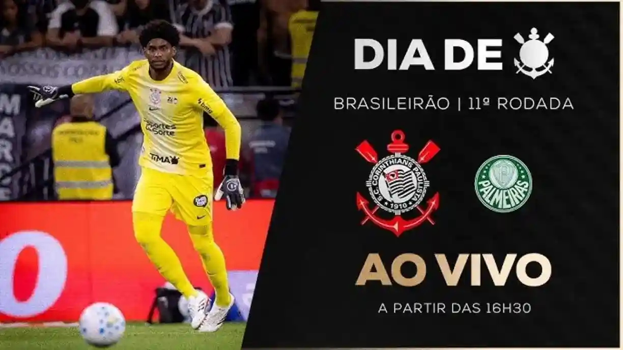 O Timão recebe o Palmeiras na noite deste domingo (12), pelo Campeonato Brasileiro - Foto: Reprodução/YouTube - Corinthians TV