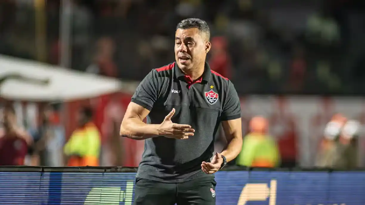 Jair Ventura, técnico do Leão da Barra analisa jogo contra o Corinthians e como conseguiu segurar a equipe de Diniz - Foto: Victor Ferreira/EC Vitória